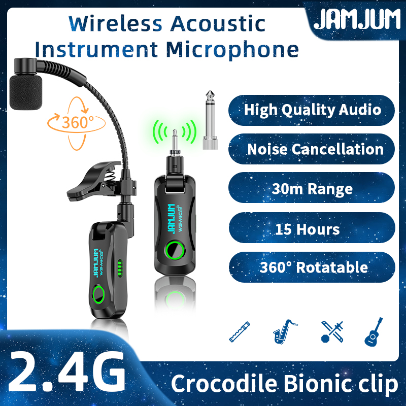 JAMJUM WS-MIC2 Wireless Saxoph - Tippet Line บทวิจารณ์และราคา