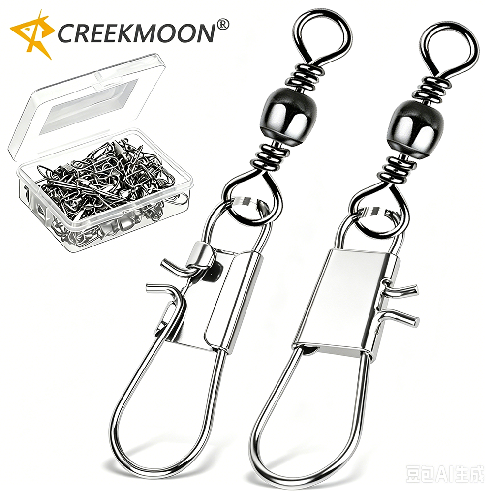50Pc/box Stainless Steel Swive - Fishing Line Box บทวิจารณ์และราคา