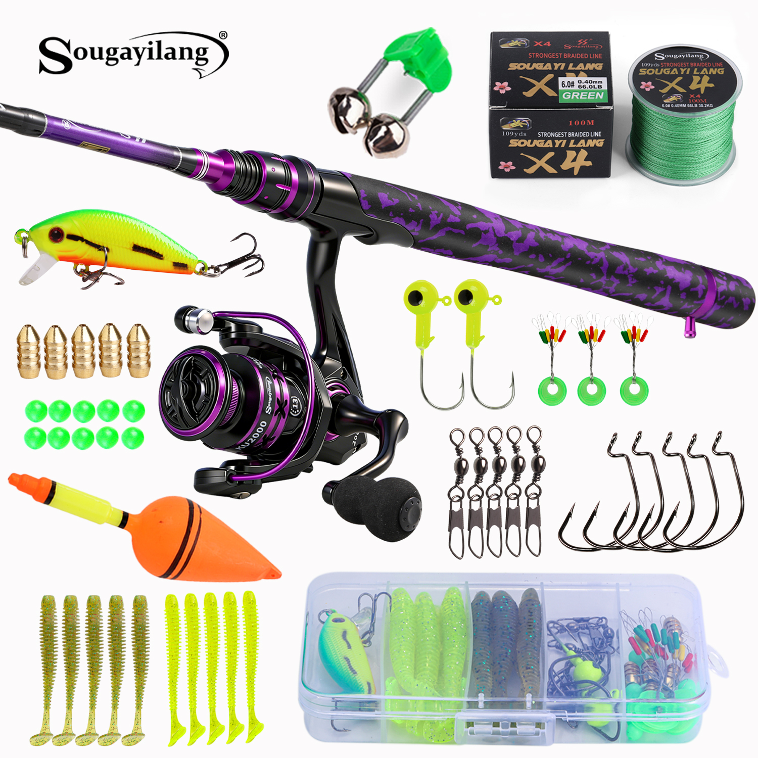 Sougayilang Spinning Fishing R - Freshwater Line บทวิจารณ์และราคา