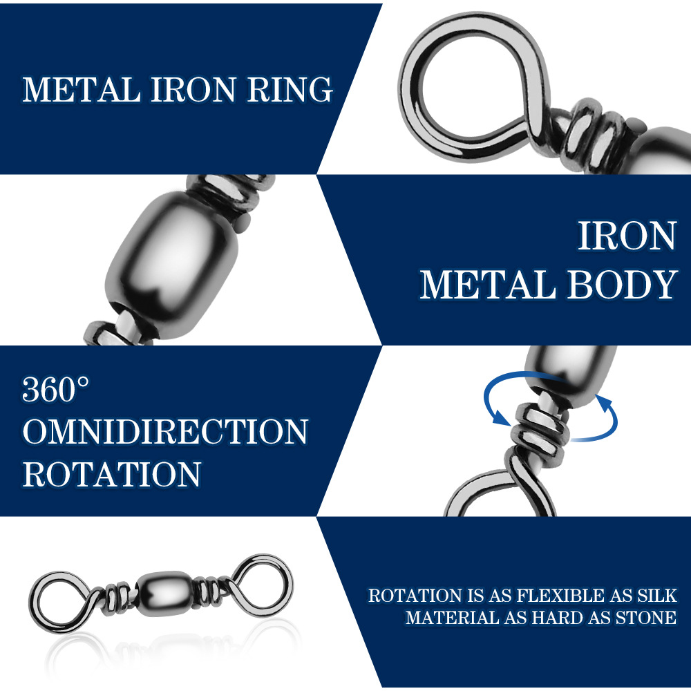 100Pcs Fishing Swivels Connect - Leader Line บทวิจารณ์และราคา