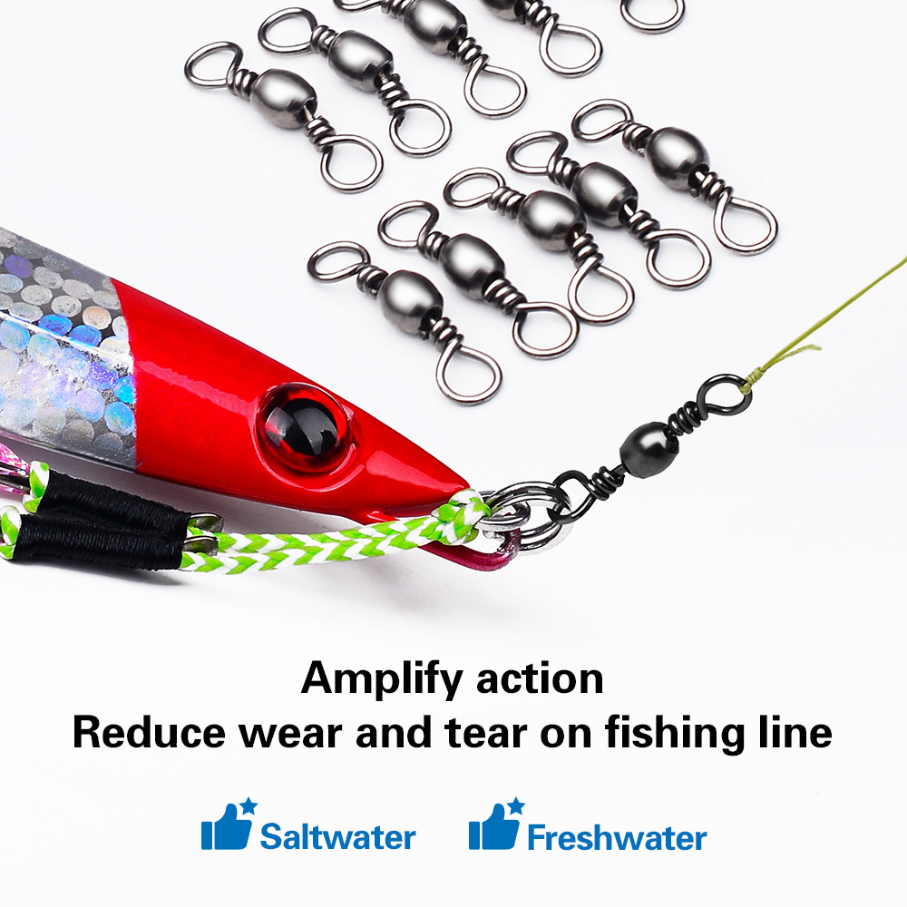 100Pcs Fishing Swivels Connect - Leader Line บทวิจารณ์และราคา