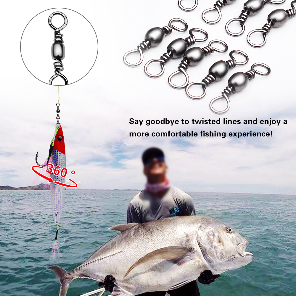 100Pcs Fishing Swivels Connect - Leader Line บทวิจารณ์และราคา