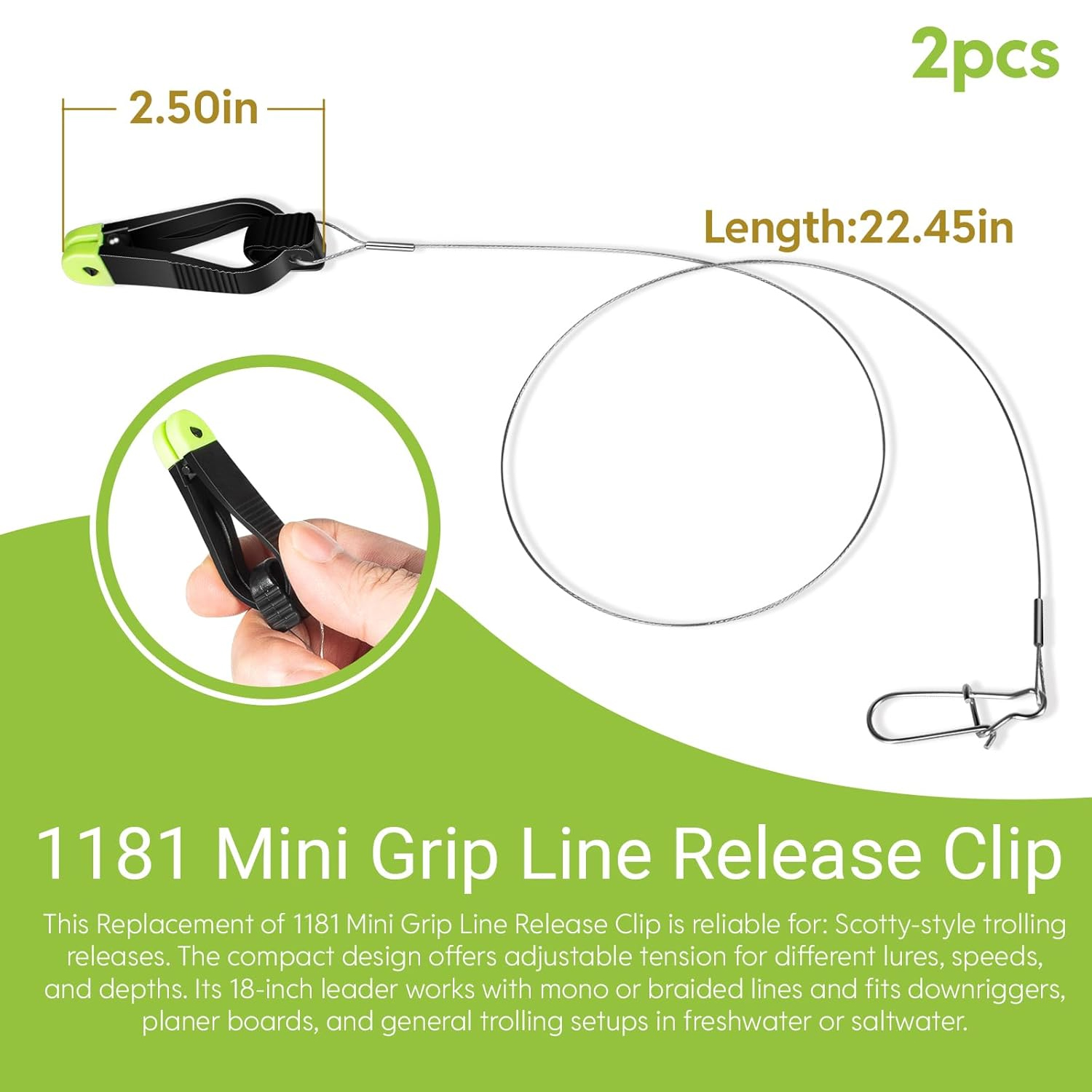 1181 Grip Line Release Clip fo - Leader Line บทวิจารณ์และราคา