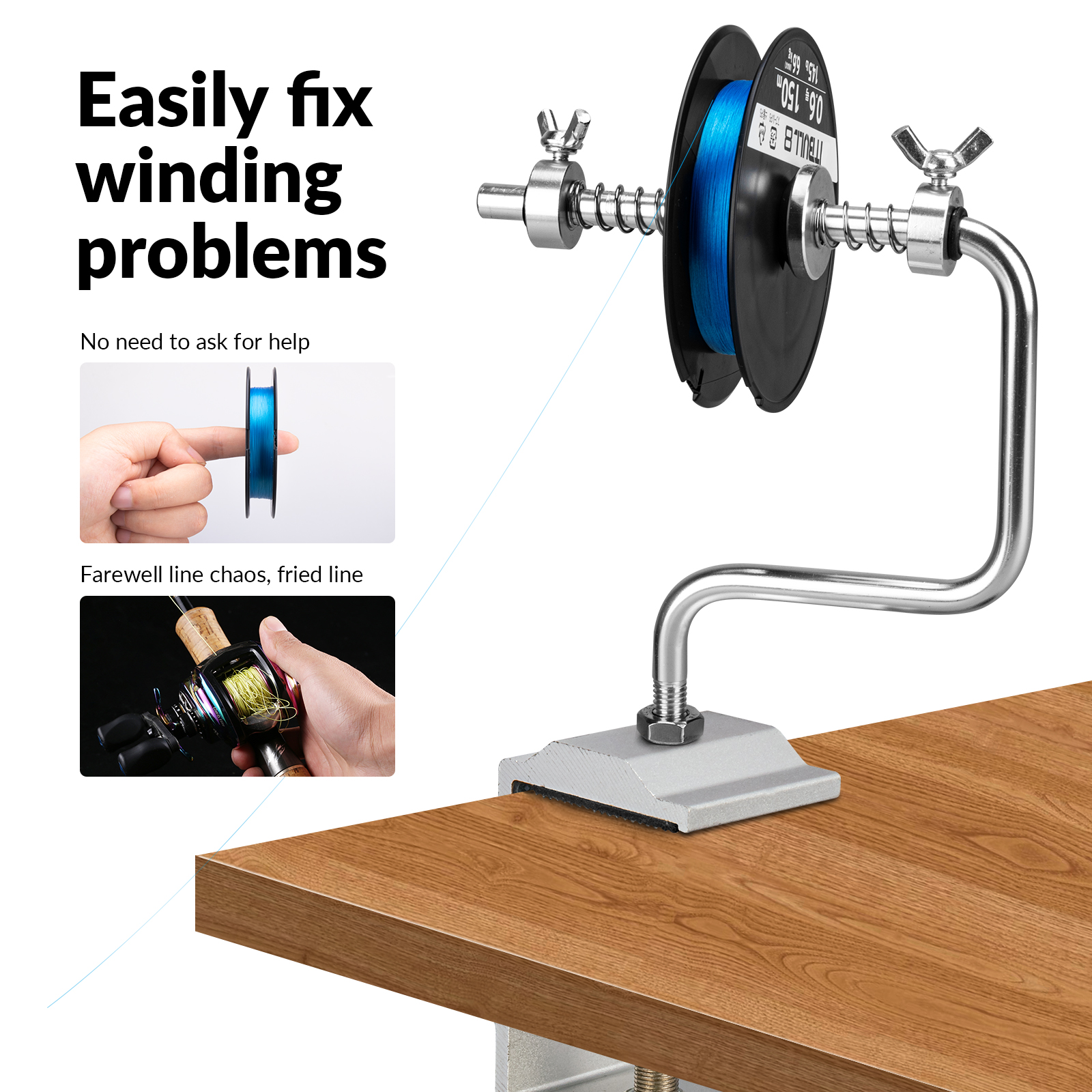 1pcs Portable Aluminum Fishing - Fishing Line Winder บทวิจารณ์และราคา