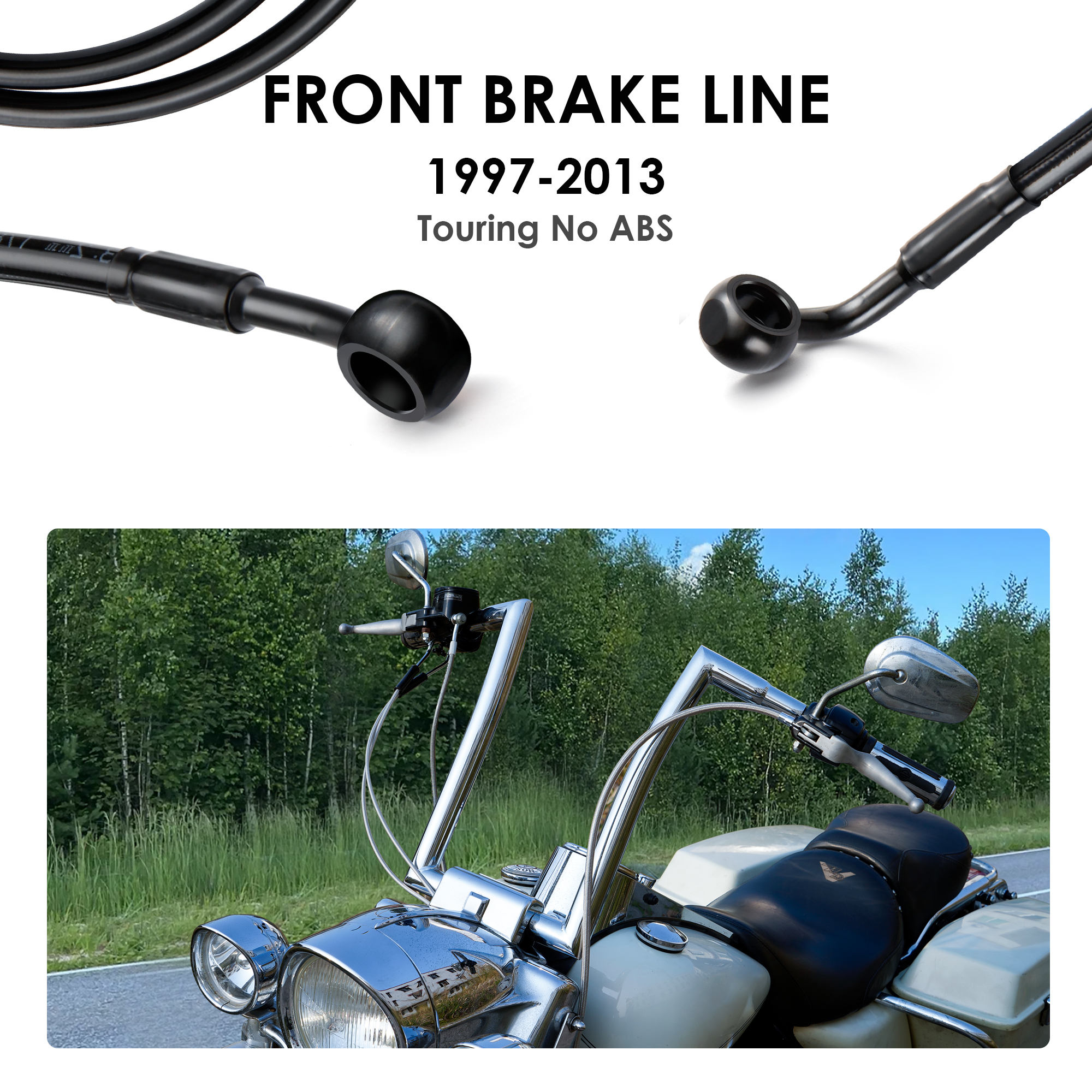 140/145/150CM Front Brake Line - Braided Line บทวิจารณ์และราคา