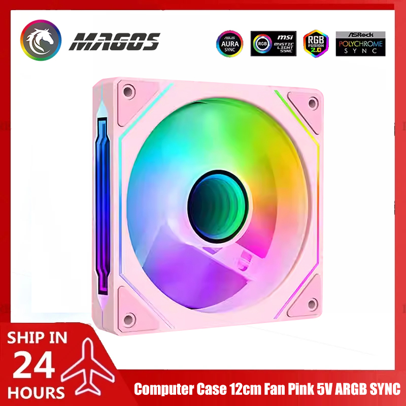 Computer Case Fan Pink 5V ARGB - Fly Line บทวิจารณ์และราคา