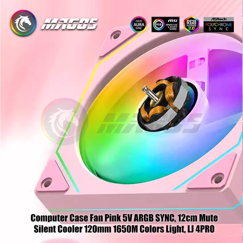 Computer Case Fan Pink 5V ARGB - Fly Line บทวิจารณ์และราคา