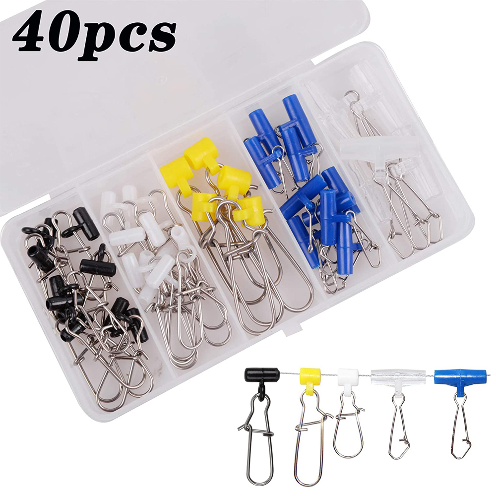 40Pcs Fishing line Sinker Slid - Monofilament Line บทวิจารณ์และราคา