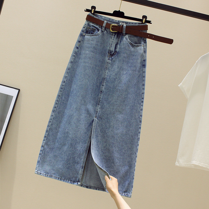 Sexy Wrap Buttocks Denim Skirt - Fly Line บทวิจารณ์และราคา