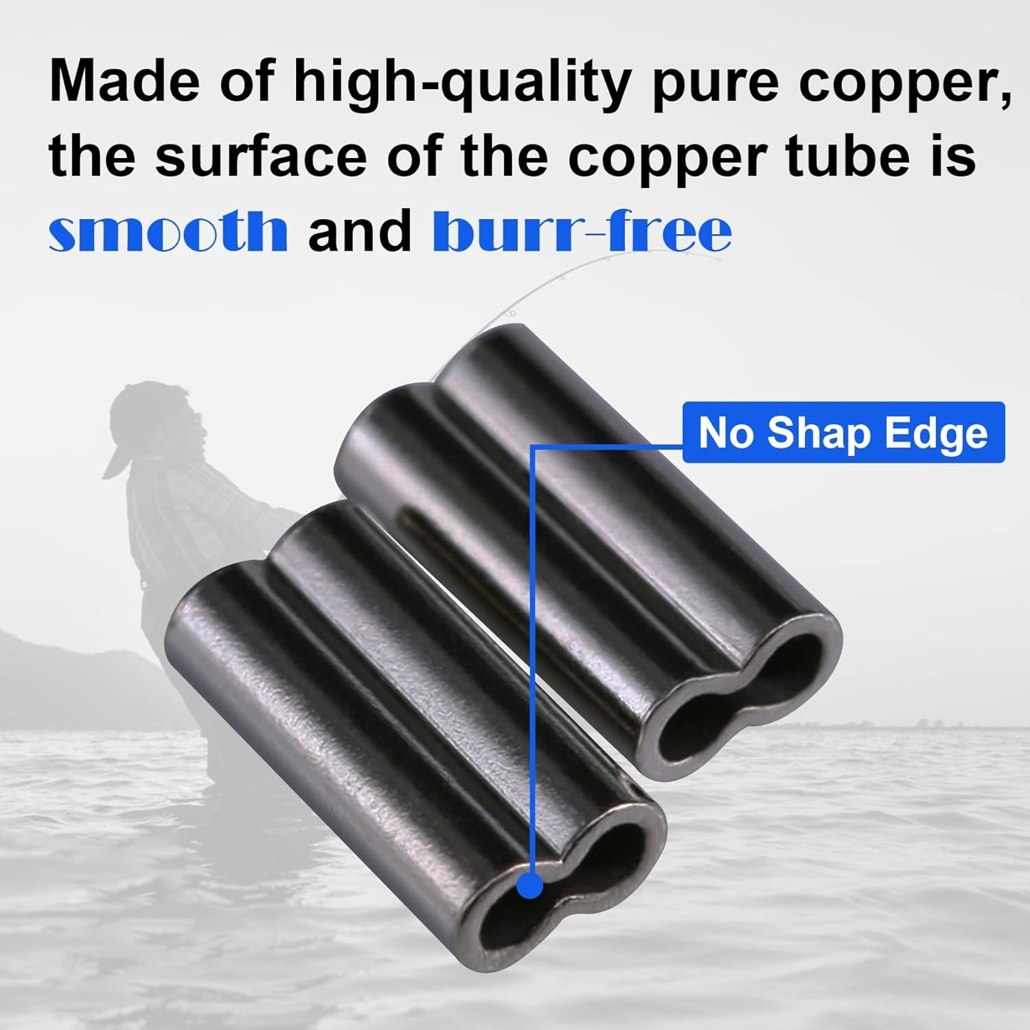 Copper Double Barrel Crimp Sle - Leader Line บทวิจารณ์และราคา