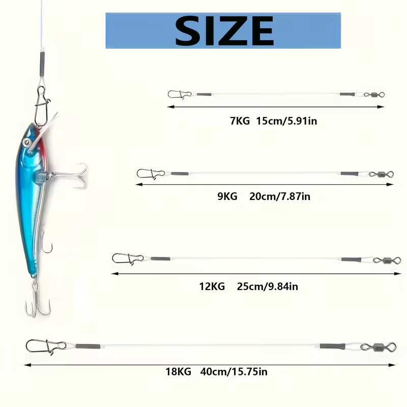 8/16pcs Fluorocarbon Wire Lead - Fluorocarbon Line บทวิจารณ์และราคา
