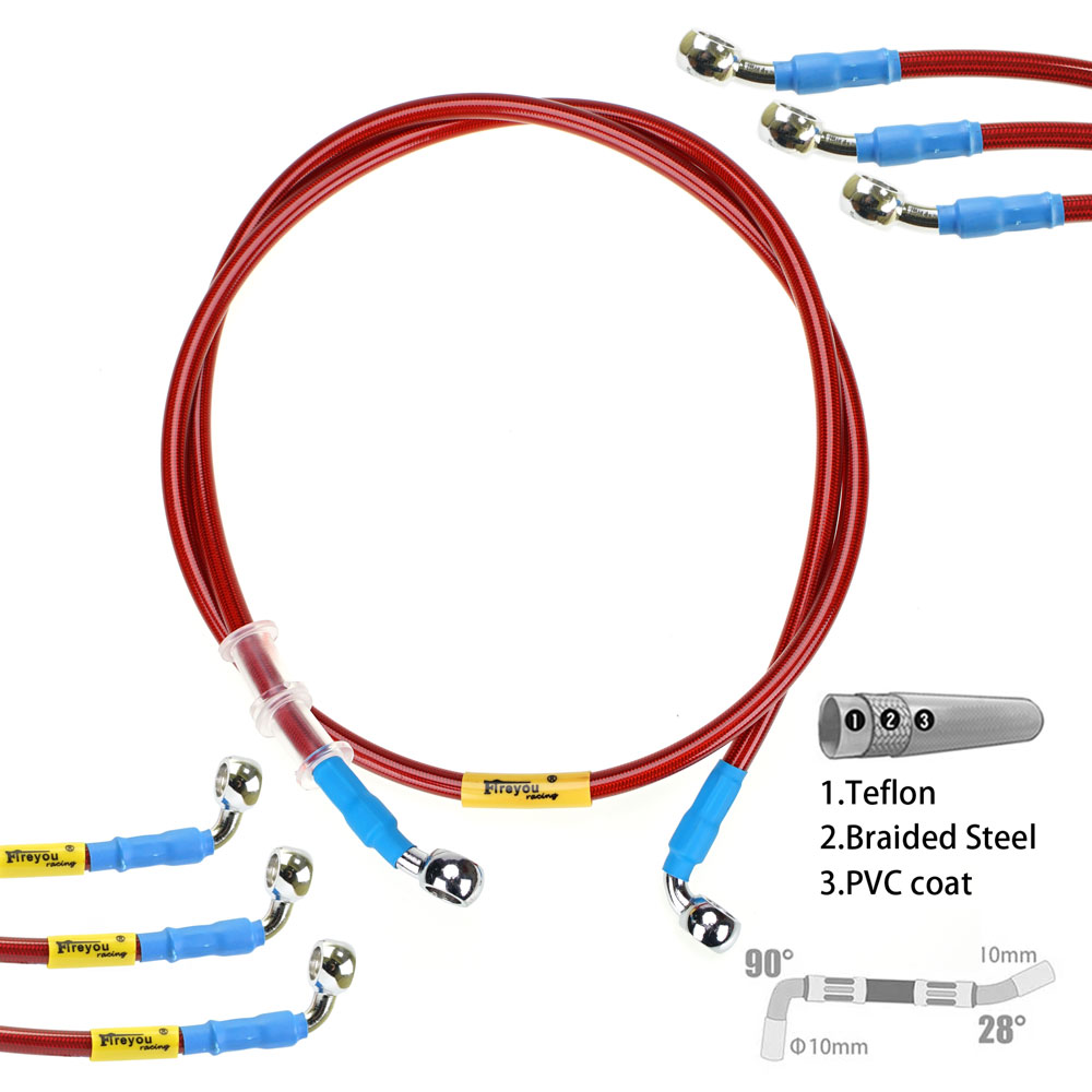 400mm-2400mm Brake Hose Hydrau - Braided Line บทวิจารณ์และราคา