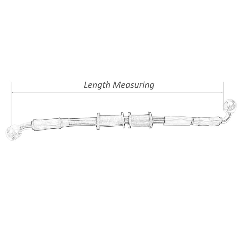 400mm-2400mm Brake Hose Hydrau - Braided Line บทวิจารณ์และราคา