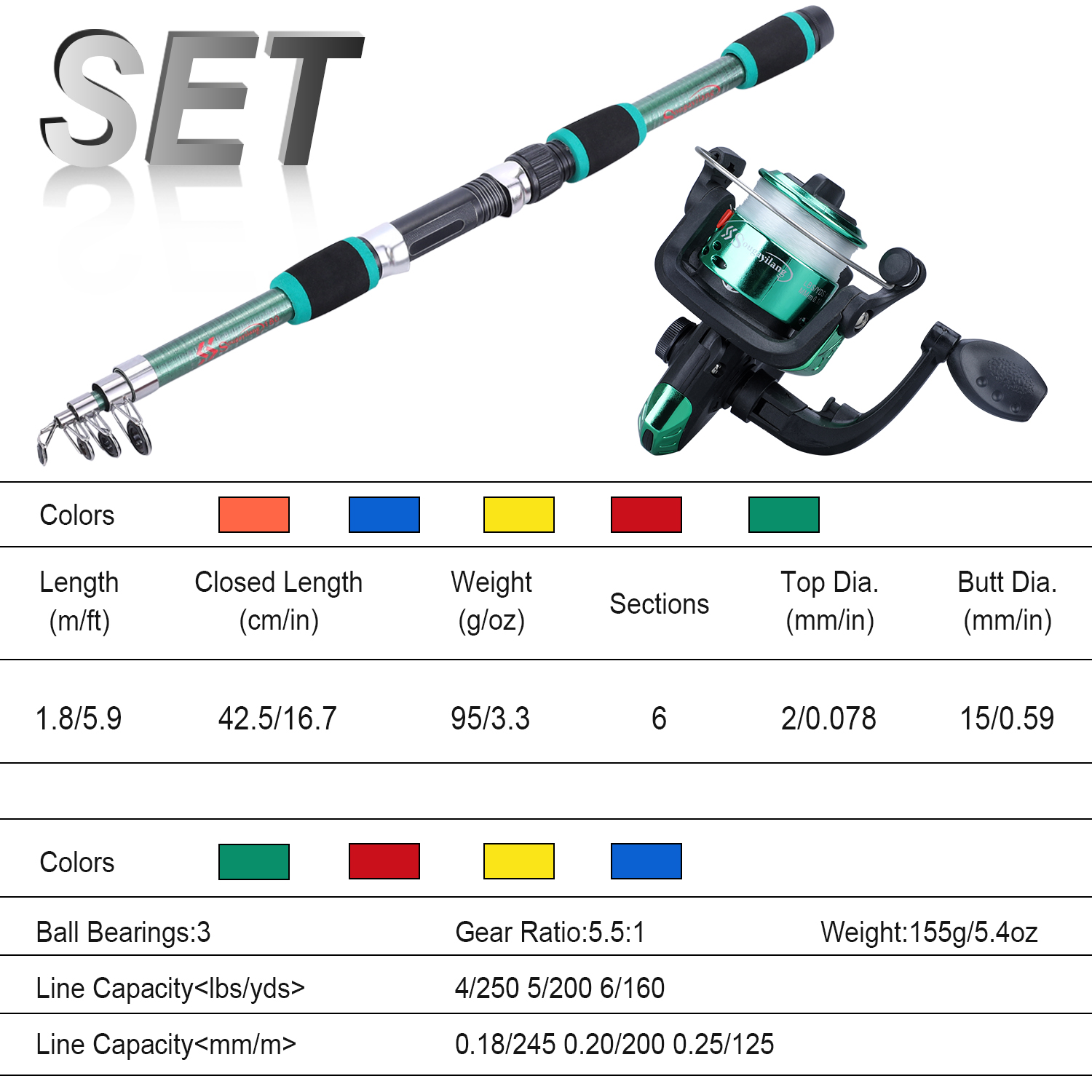Sougayilang Kids Fishing Pole  - Freshwater Line บทวิจารณ์และราคา