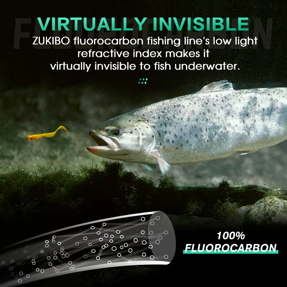 ZUKIBO 100% Fluorocarbon Fishi - Copolymer Line บทวิจารณ์และราคา